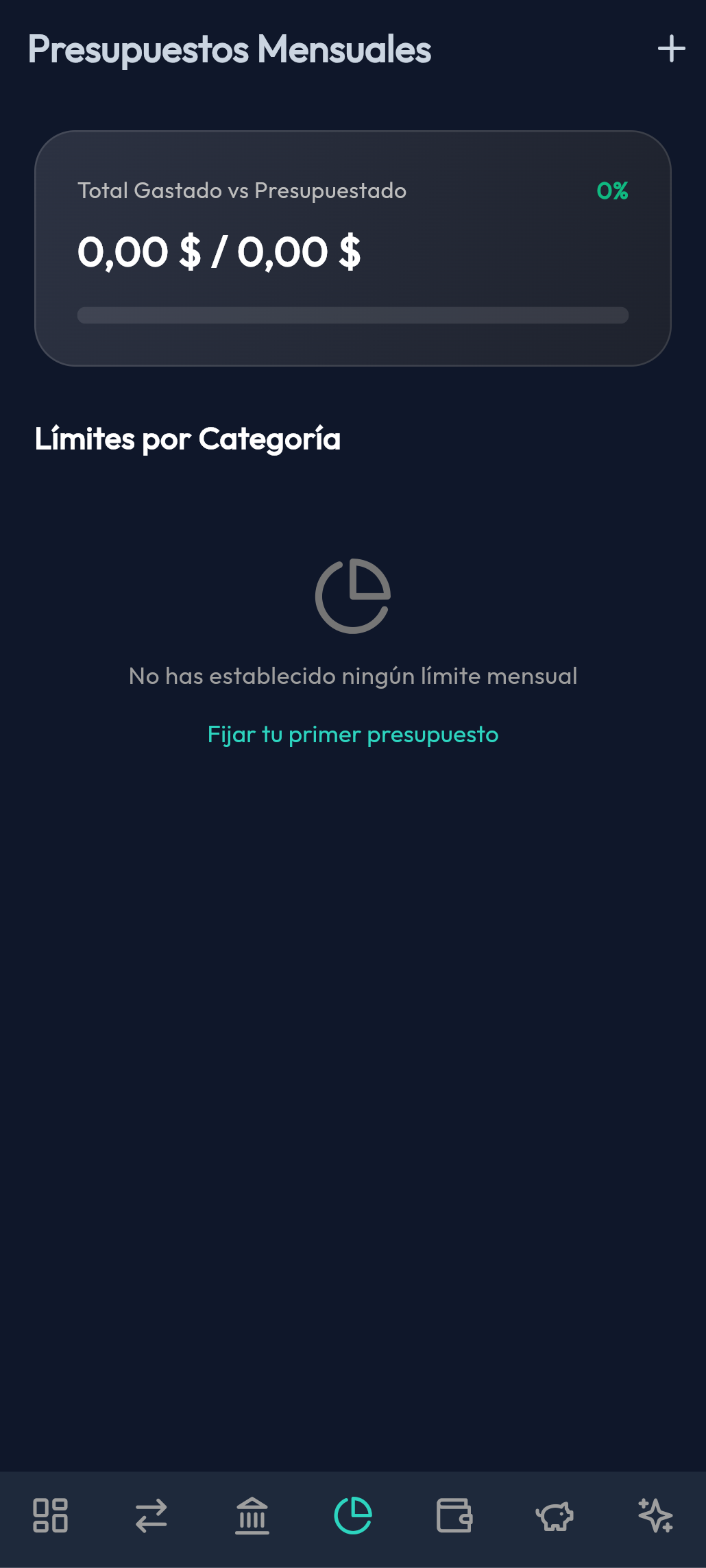 Presupuestos Mensuales: Control inteligente de límites de gasto para no quedarte en cero
