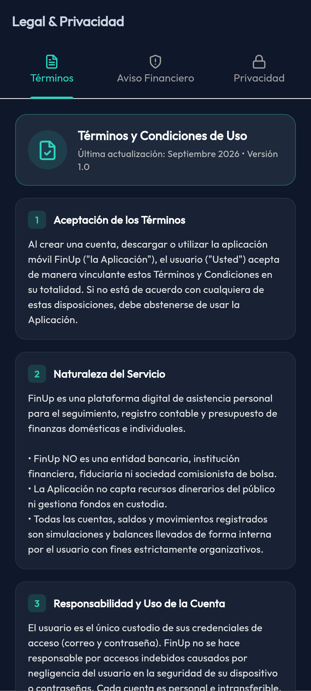 Privacidad y Seguridad: Tus datos financieros nunca se venden ni salen de tu control